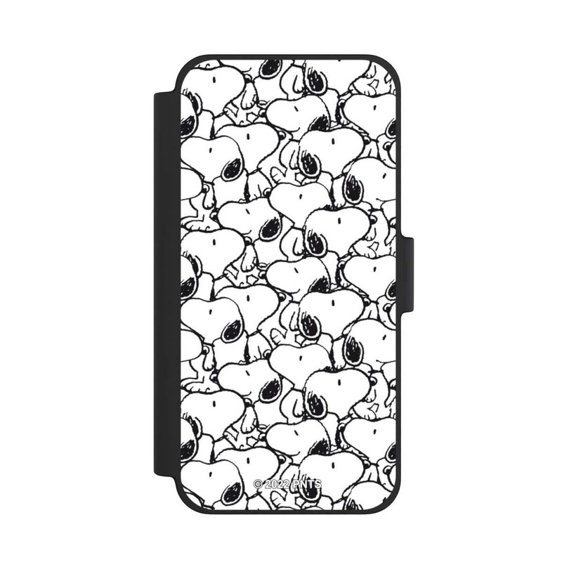 iPhone 12 mini NIVOflip Snoopy Muster Schwarz und Weiß