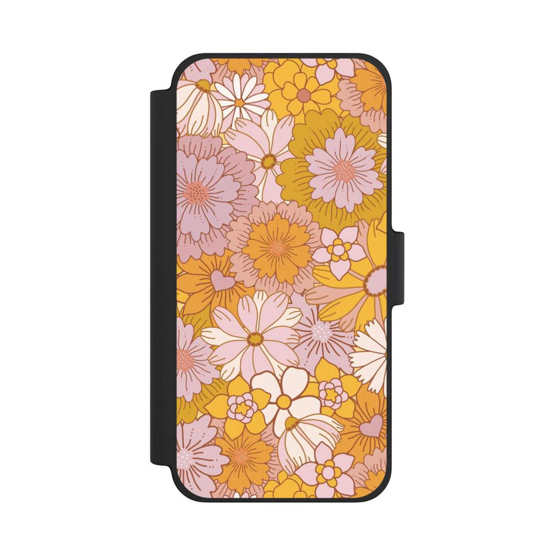 iPhone 12 mini NIVOflip Retro Flower Walpaper Yellow