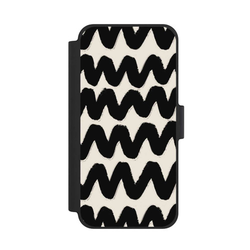 Apple iPhone 12 mini NIVOflip Vagues Noires Pattern