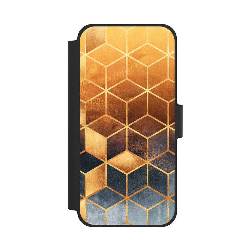 iPhone 12 mini NIVOflip Golden Gradient Cubes