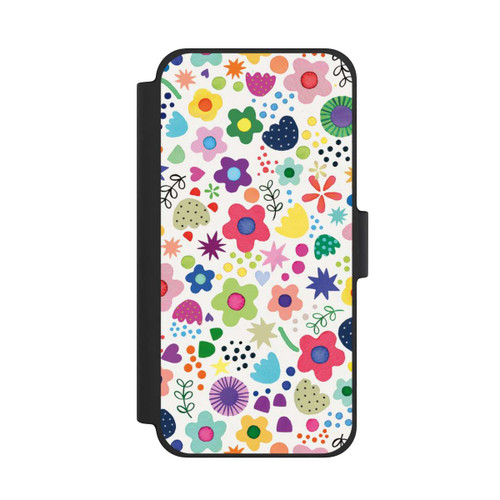 Apple iPhone 12 mini NIVOflip Psychedelische Blumen bunt