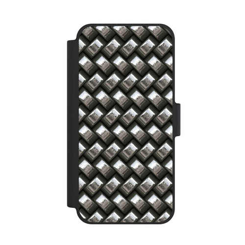 Apple iPhone 12 mini NIVOflip Glamour Silver Metal