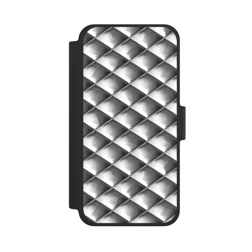 Apple iPhone 12 mini NIVOflip Glamour Silver Squares