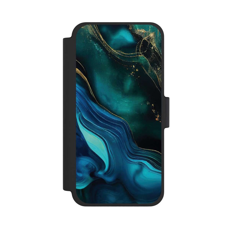 iPhone 12 mini NIVOflip Blaugoldene Tinte