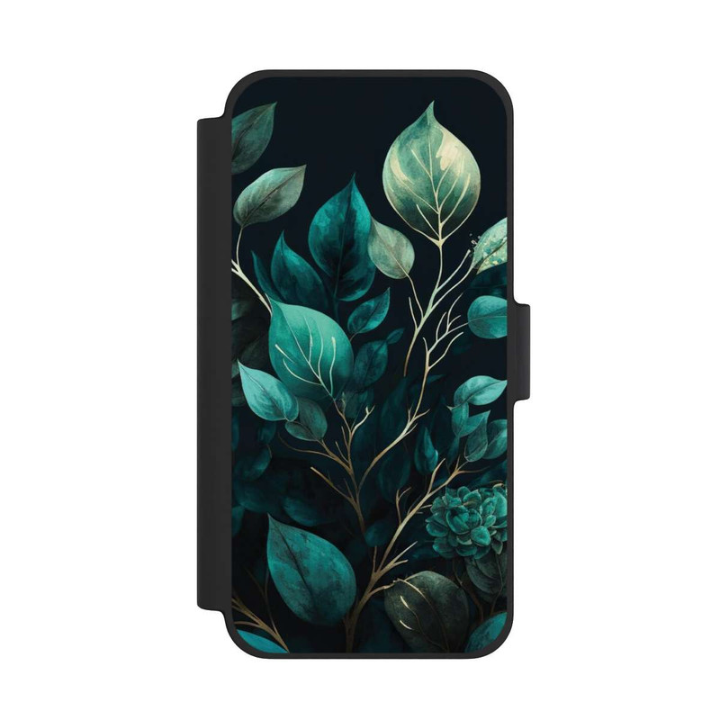 iPhone 12 mini NIVOflip Eucalyptus Fond Sombre