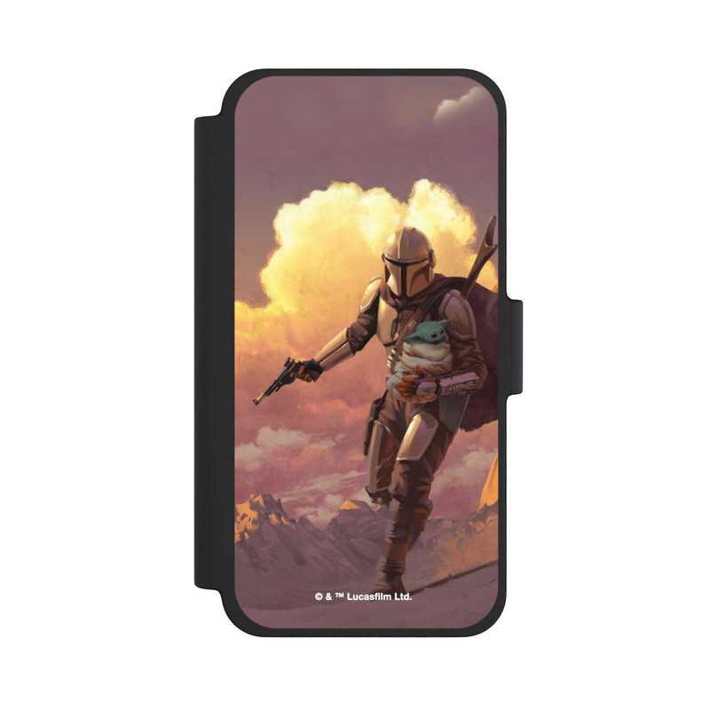 iPhone 12 mini NIVOflip Der Mandalorianer und Grogu Sonnenguntergang Wolken