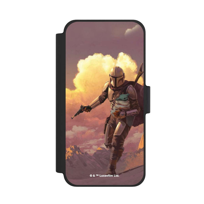 iPhone 12 mini NIVOflip Les nuages ​​du coucher du soleil Mandalorien et Grogu