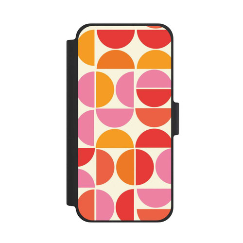 Apple iPhone 12 mini NIVOflip Retro Trend Muster Orange