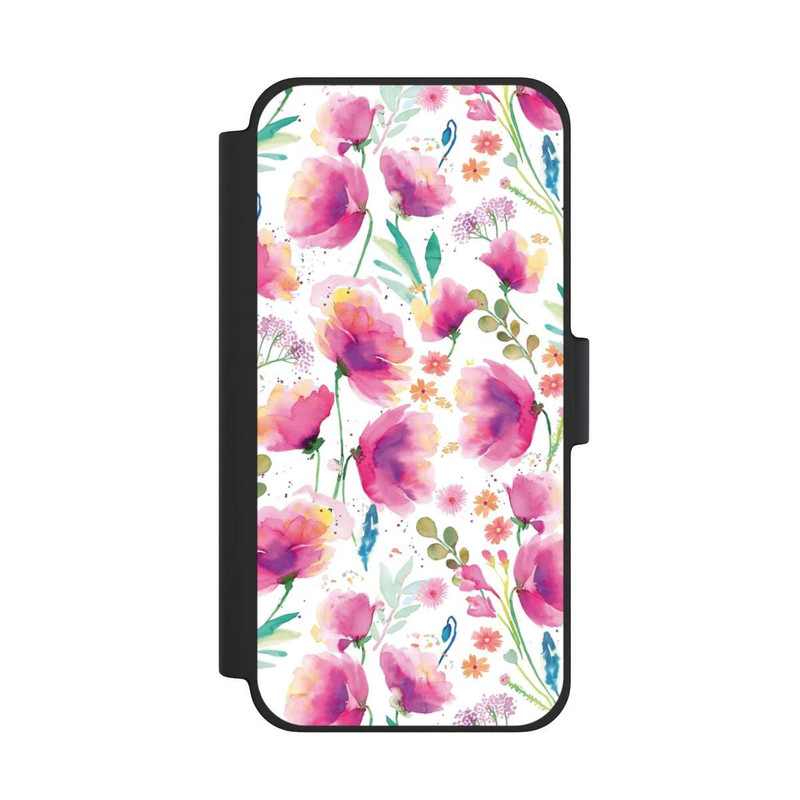 iPhone 12 mini NIVOflip Coquelicots abstraits aquarelle