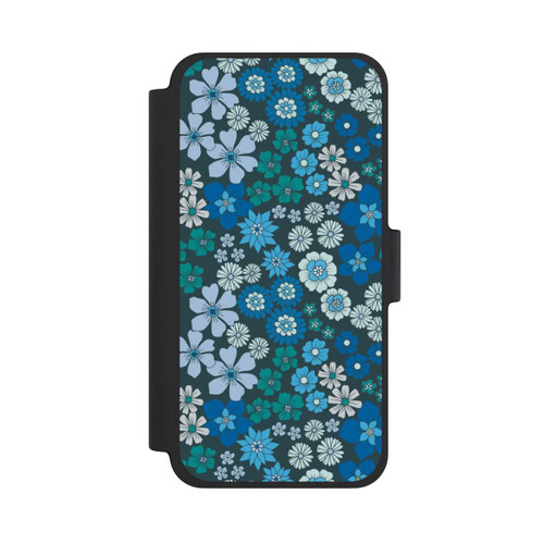 Apple iPhone 12 mini NIVOflip Blaue Blumen DeinDesign