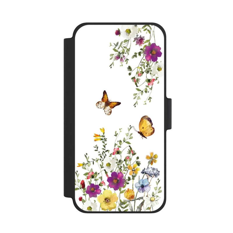 iPhone 12 mini NIVOflip Papillons et fleurs colorées