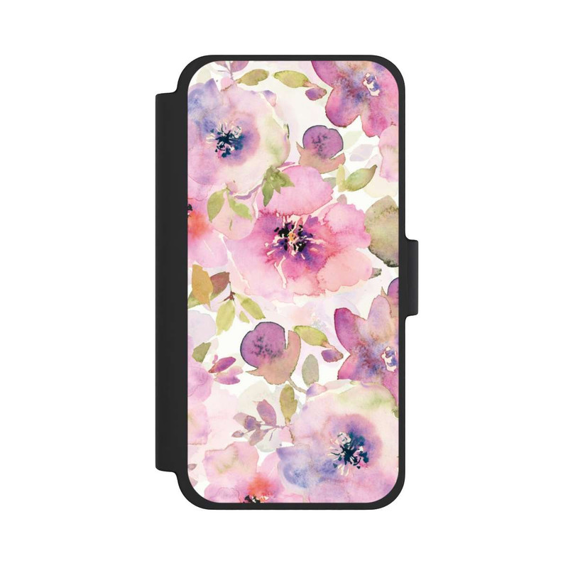 iPhone 12 mini NIVOflip Tapete mit rosa Blumen