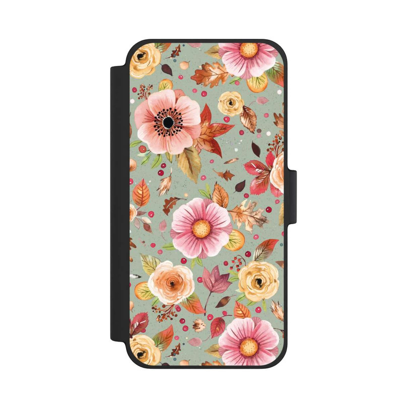 iPhone 12 mini NIVOflip Herbstblumen Weiches Grün