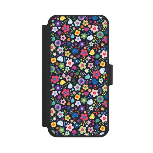 Apple iPhone 12 mini NIVOflip Psychedelic Flowers Multi Black