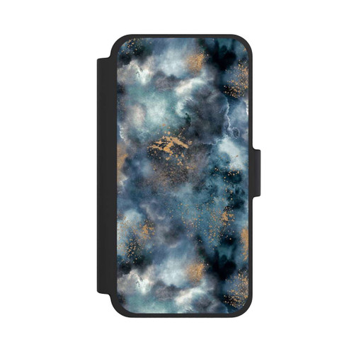 Apple iPhone 12 mini NIVOflip Smoky Marble Watercolor Navy