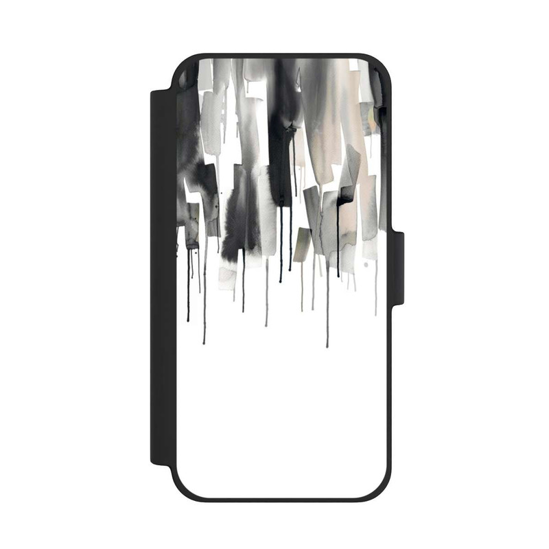 iPhone 12 mini NIVOflip Watery Stripes Japandi Black