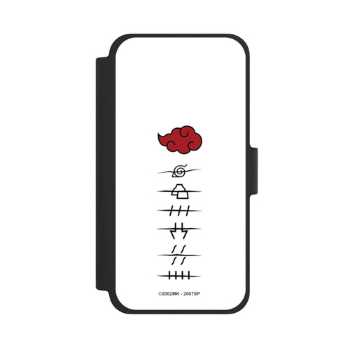 Apple iPhone 12 mini NIVOflip Akatsuki Mitgliedersymbole Weiß
