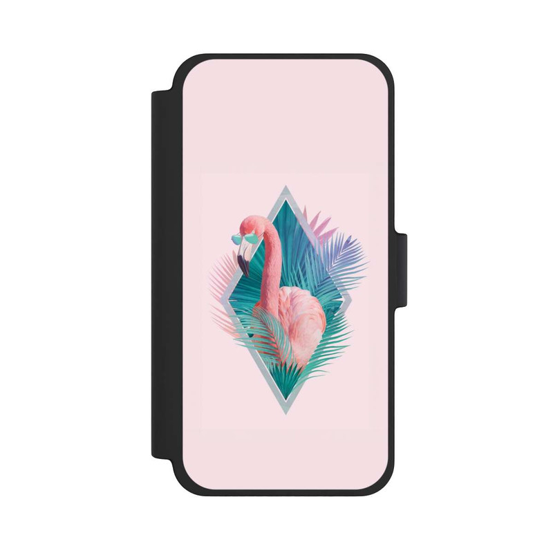 iPhone 12 mini NIVOflip Tropical Leaves Flamingo