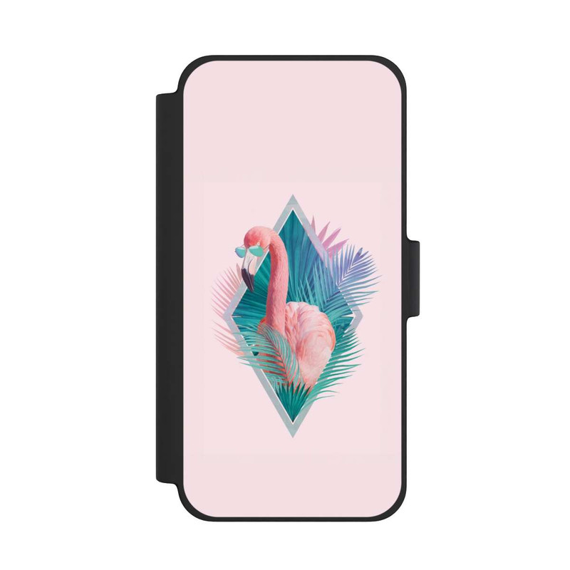 iPhone 12 mini NIVOflip Tropical Leaves Flamingo