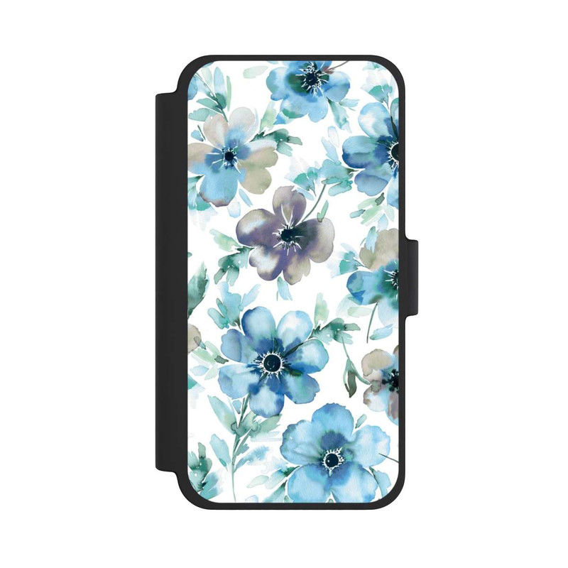iPhone 12 mini NIVOflip Blue Flower Pattern Trendy