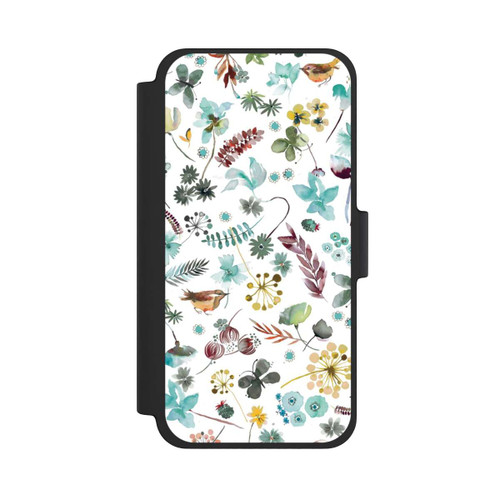 Apple iPhone 12 mini NIVOflip Botanischer Schmetterling Natur Blau
