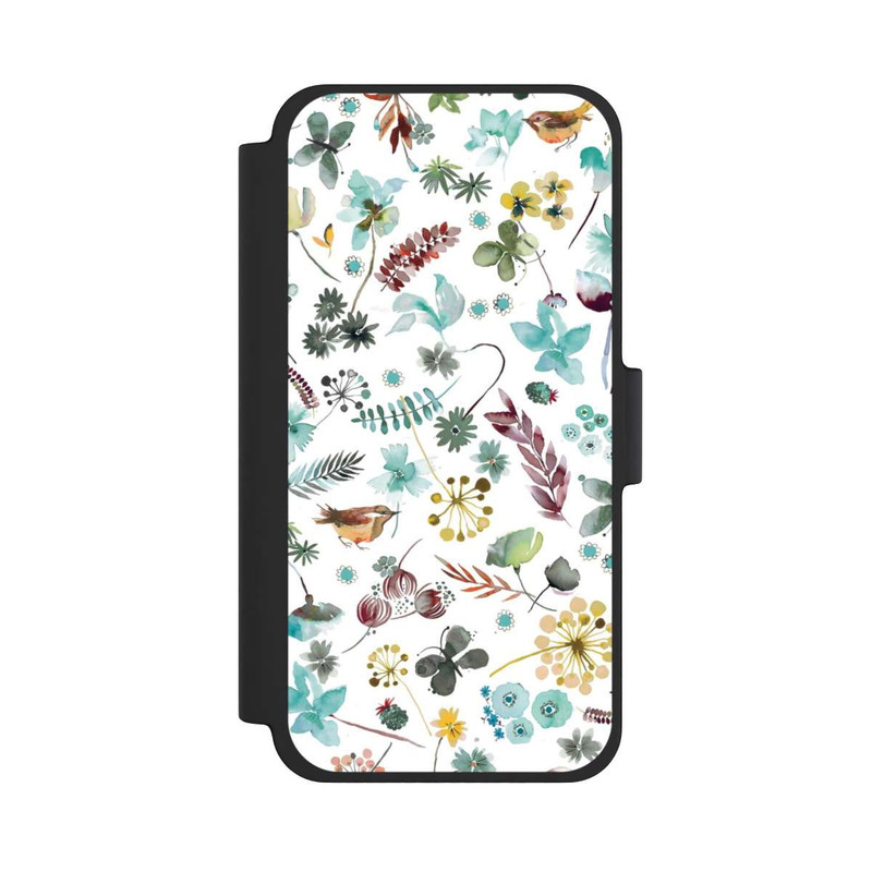 iPhone 12 mini NIVOflip Botanischer Schmetterling Natur Blau