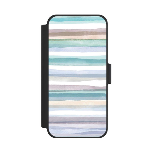 Apple iPhone 12 mini NIVOflip Pastellfarbene Streifen Blau