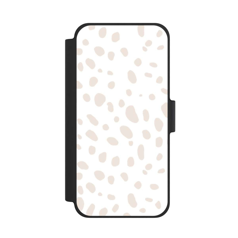 iPhone 12 mini NIVOflip Tigermuster Beige Weiß 