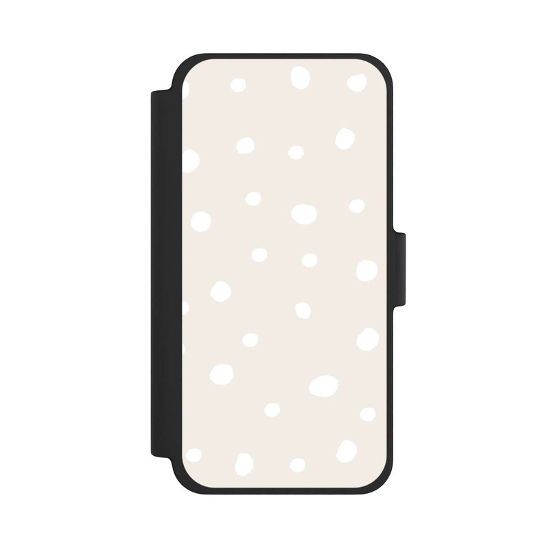 iPhone 12 mini NIVOflip Punktmuster Braun Weiß