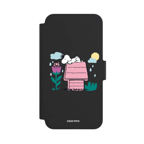 Apple iPhone 12 mini NIVOflip Snoopy Hundehütte Frühling transparent