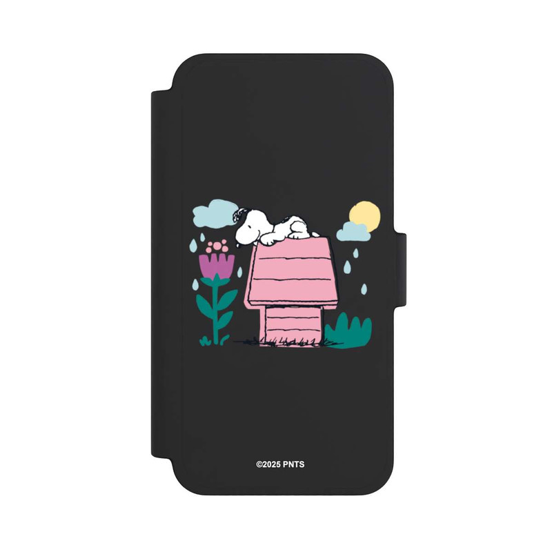 iPhone 12 mini NIVOflip Snoopy Hundehütte Frühling transparent
