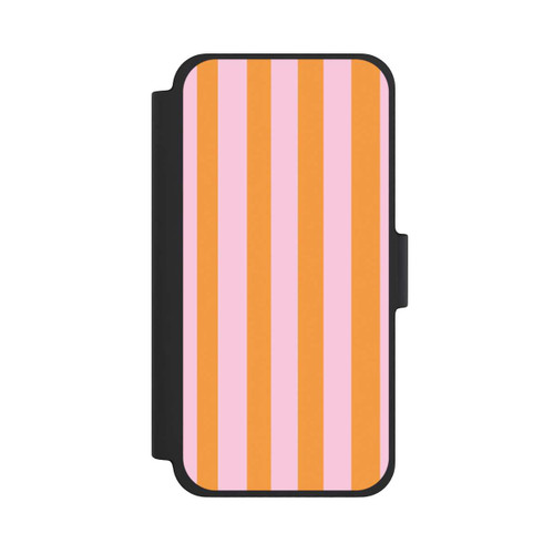Apple iPhone 12 mini NIVOflip Orange Rosa Streifen