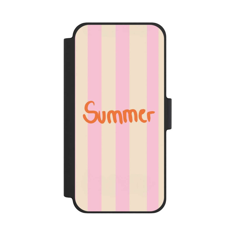 iPhone 12 mini NIVOflip Summer Pink And Orange Stripes