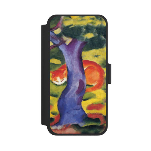 Apple iPhone 12 mini NIVOflip Katze hinter Einem Baum von Franz Marc