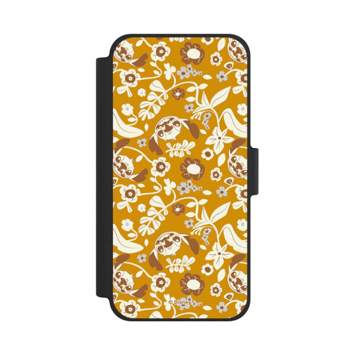 Apple iPhone 12 mini NIVOflip Stitch Floral Mustard Pattern
