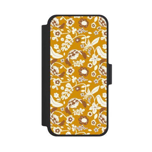 Apple iPhone 12 mini NIVOflip Stitch Floral Mustard Pattern