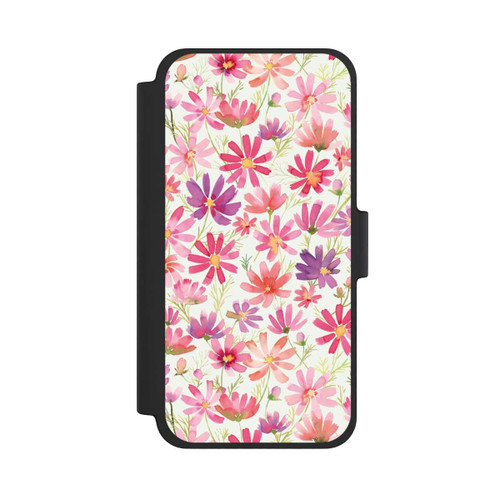 Apple iPhone 12 mini NIVOflip Boho Cosmos Flowers Purple