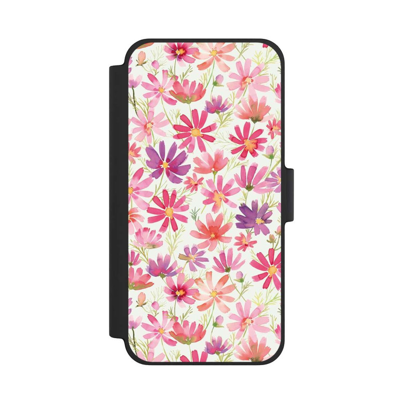 iPhone 12 mini NIVOflip Boho Cosmos Flowers Purple