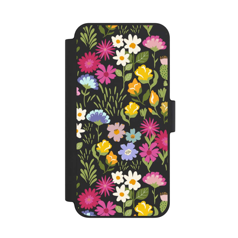 iPhone 12 mini NIVOflip Bunte Sommerblumen Transparent