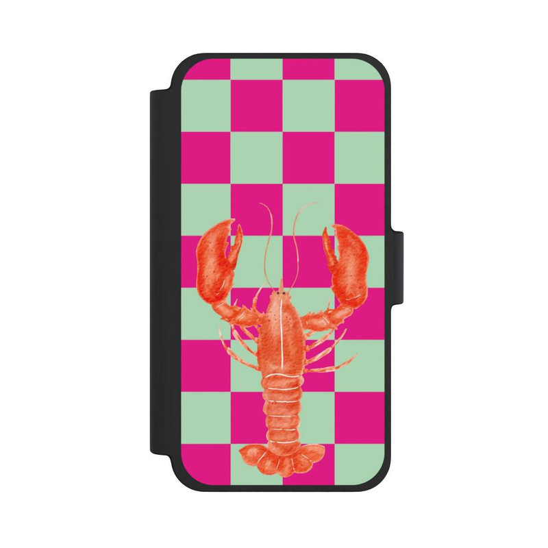 iPhone 12 mini NIVOflip Pink Checkers Lobster