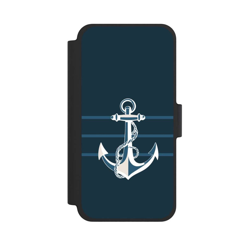 iPhone 12 mini NIVOflip Anchor Line Blue with AI