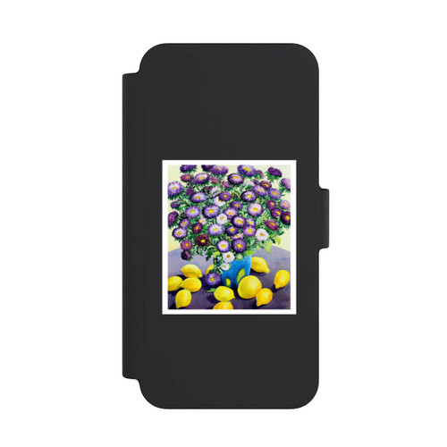 Apple iPhone 12 mini NIVOflip Purple Asters and Lemons by Christopher Ryland