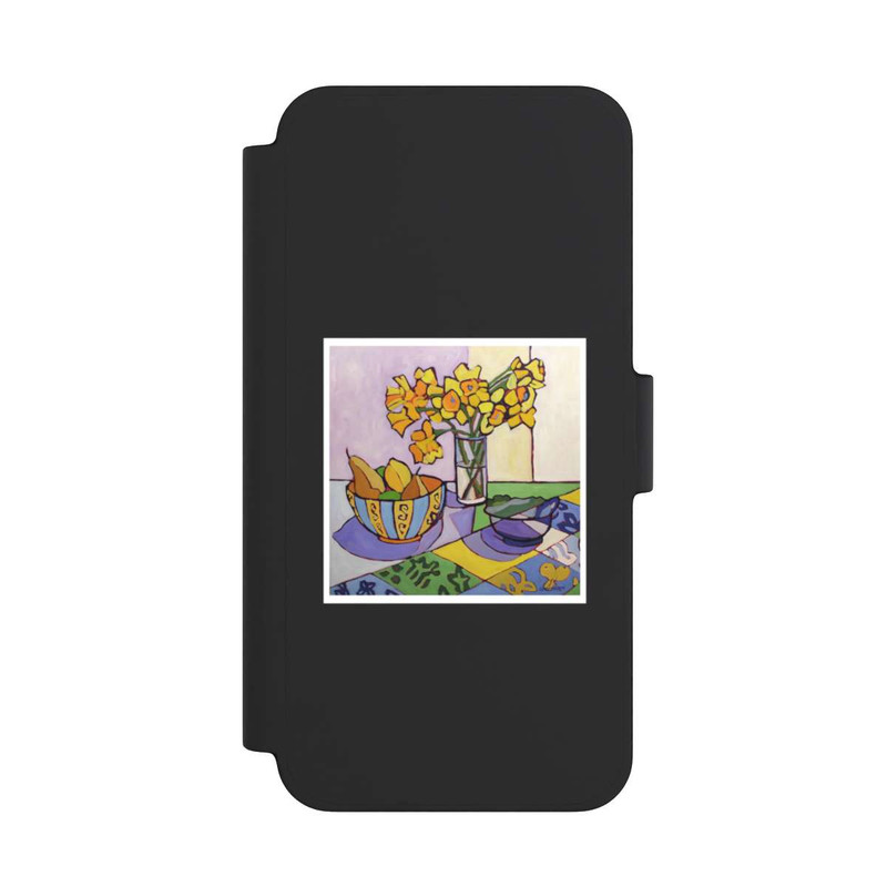 iPhone 12 mini NIVOflip Daffodil Patchwork, 2023, by Catherine J Martzloff