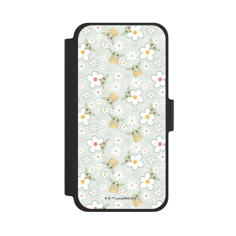 iPhone 12 mini NIVOflip Baby Yoda Flower Pattern