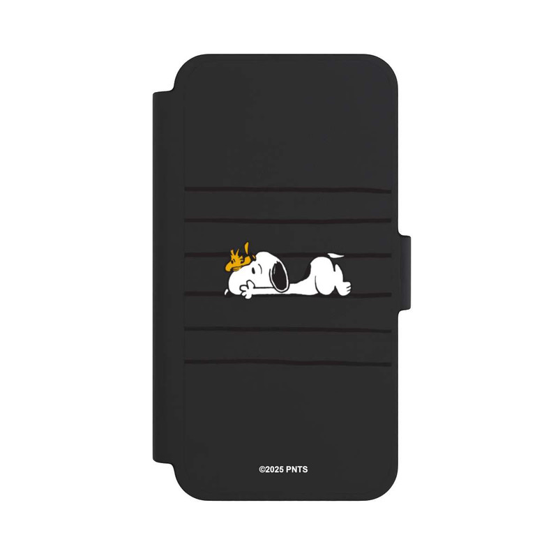 iPhone 12 mini NIVOflip Snoopy Woodstock Streifen Peanuts Transparent