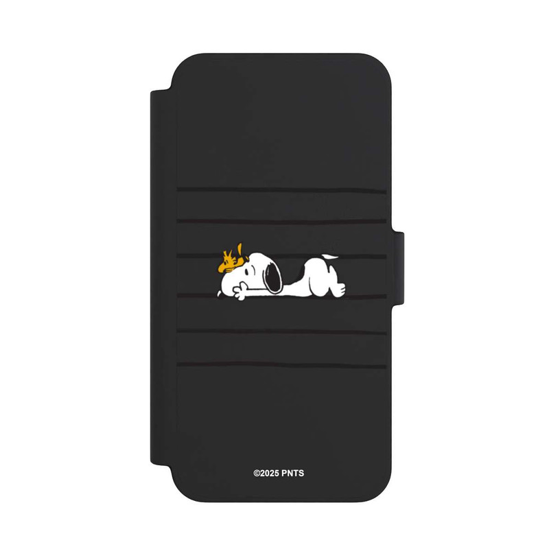 iPhone 12 mini NIVOflip Snoopy Woodstock Streifen Peanuts Transparent