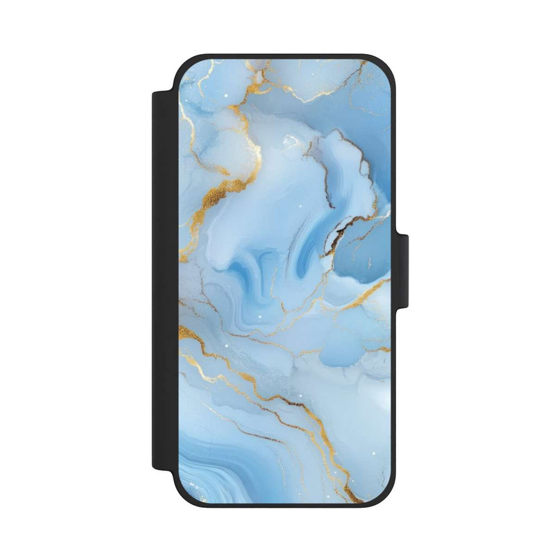 iPhone 12 mini NIVOflip Blue Marble Goldprint