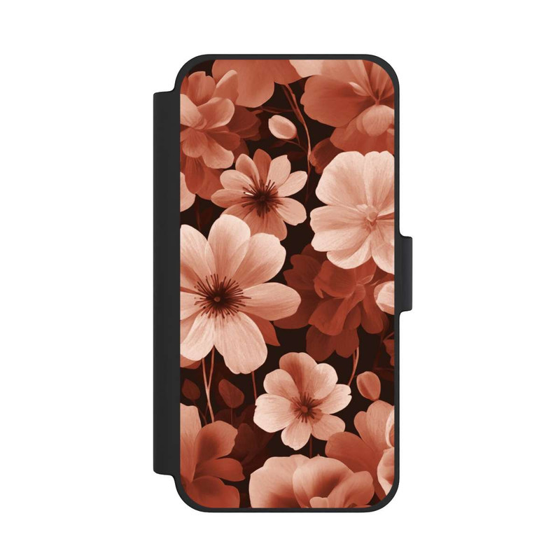 iPhone 12 mini NIVOflip Rote Negativblumen mit KI
