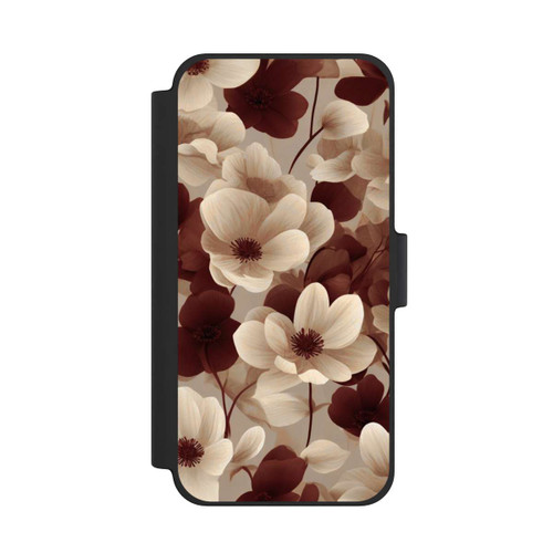 Apple iPhone 12 mini NIVOflip Naturfarbenes Blumenmuster mit KI