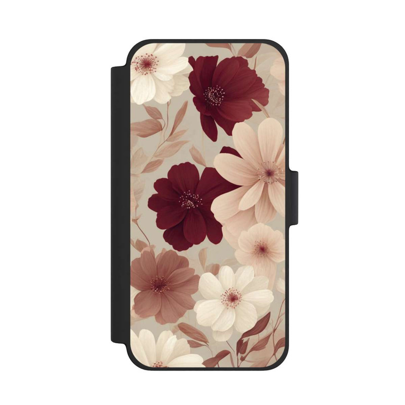 iPhone 12 mini NIVOflip Romantische Pastellblumen mit KI